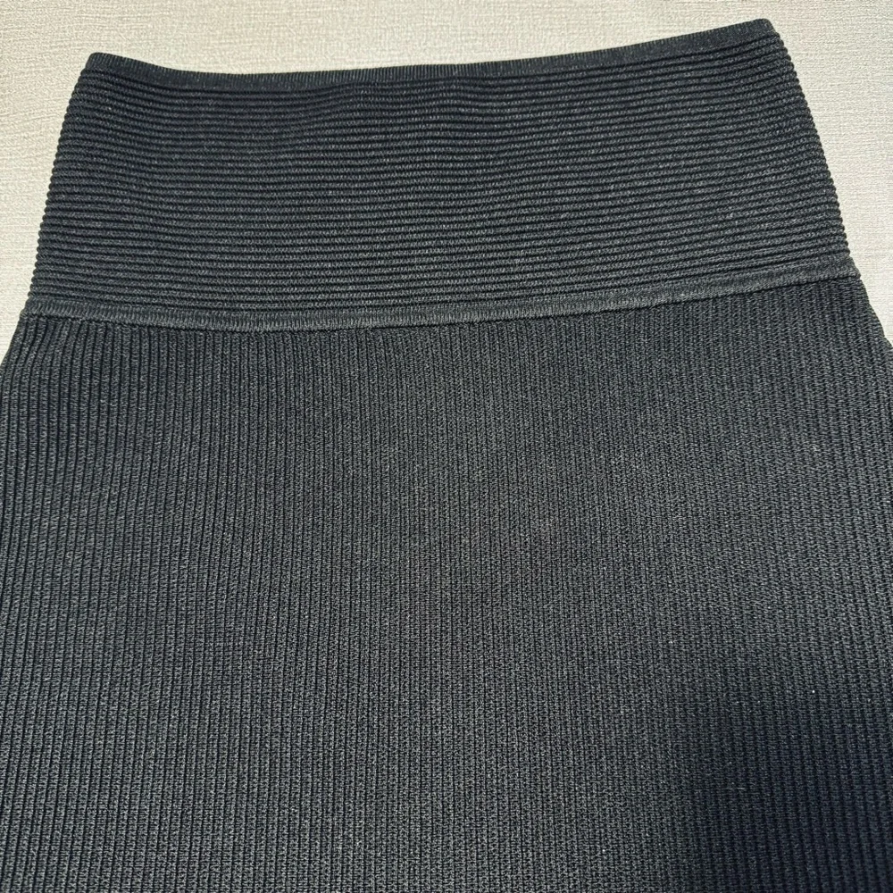 New Babaton Sculpt Knit Mini Black Skirt Size M